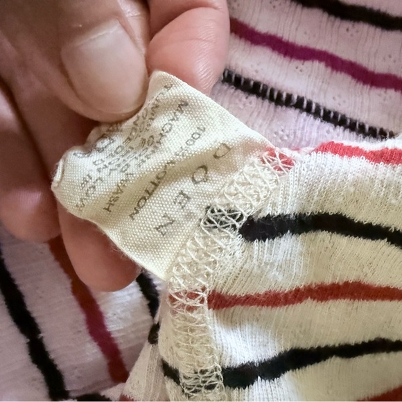 DÔEN Bebe Tee in French Riviera Stripe Pointelle - Picture 5 of 5